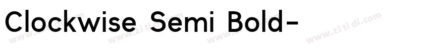 Clockwise Semi Bold字体转换